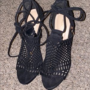 Aldo cage suede black stiletto
